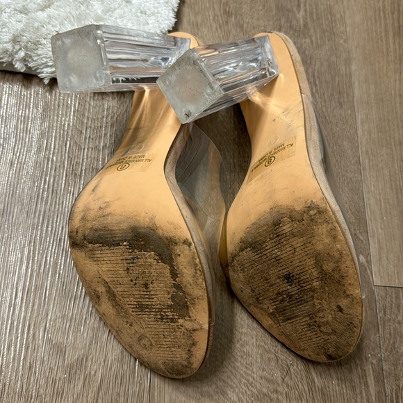 Clear PVC Mules Heels 8 - Picture 8 of 9